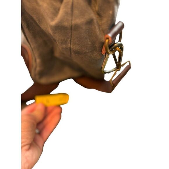 Aserro Durable Canvas & Leather Backpack With Adjustable Straps - Picture 11 of 16